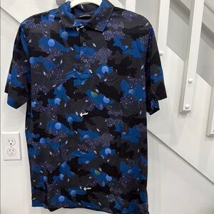 Bugatchi Hendrix Abstract Short-Sleeved Polo Shirt